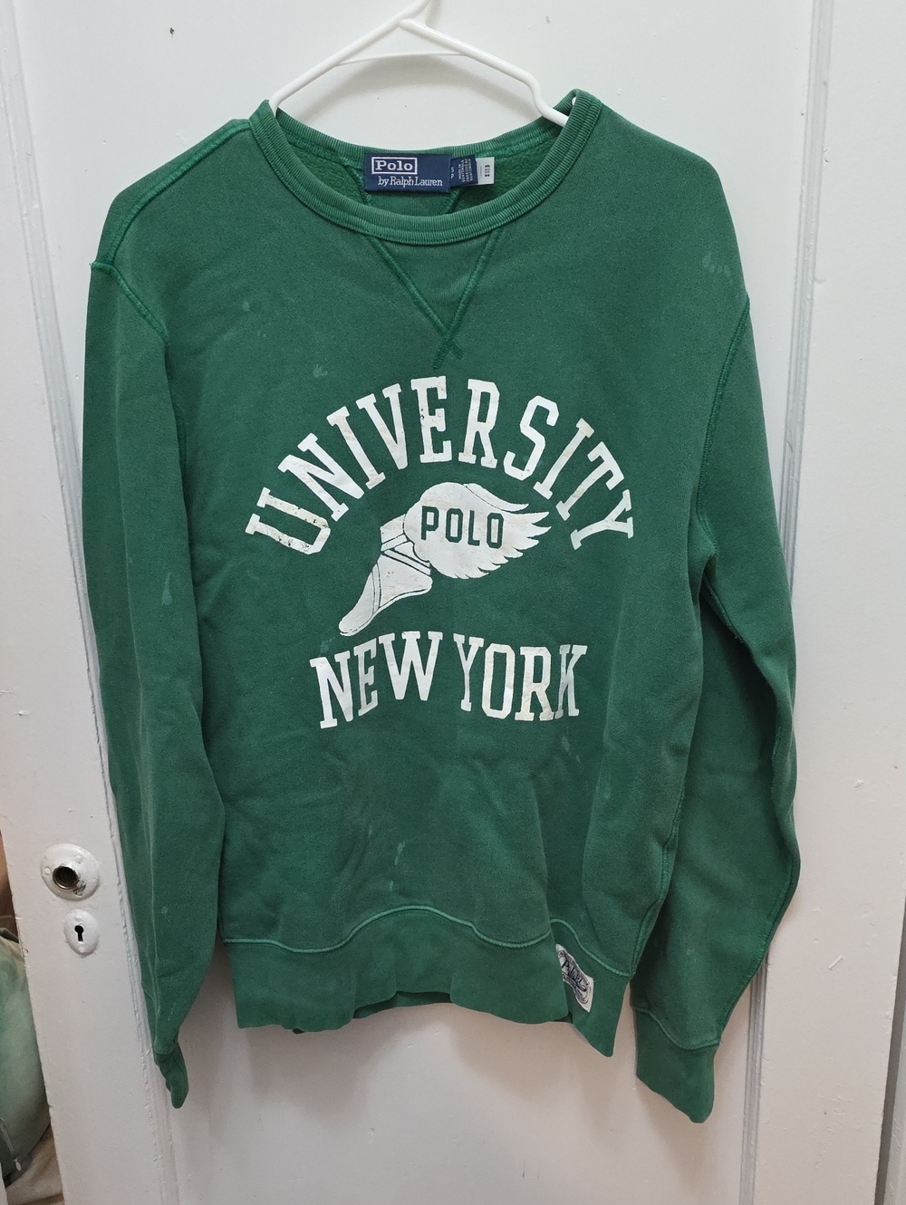 Polo by Ralph Lauren Green University New York Crewneck Sweatshirt